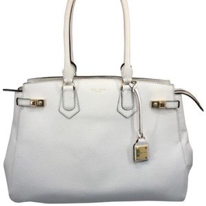 Henri Bendel Carlyle purse white caviar leather